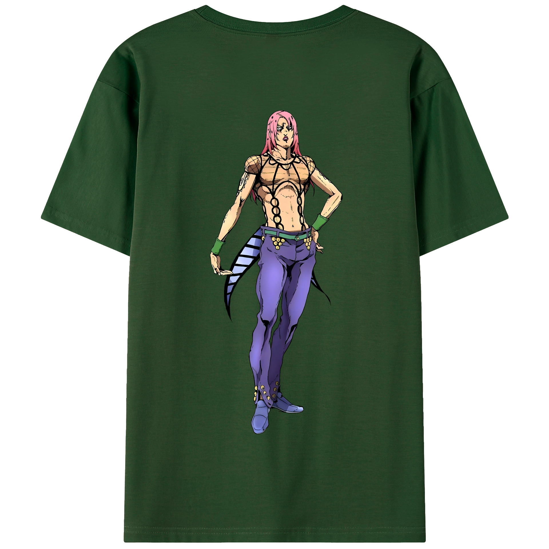 （画像用） ジョジョの奇妙な冒険 ビネガー?ドッピオ JoJo's Bizarre Adventure Vinegar Doppio 綿100％半袖Tシャツ（背面プリント）